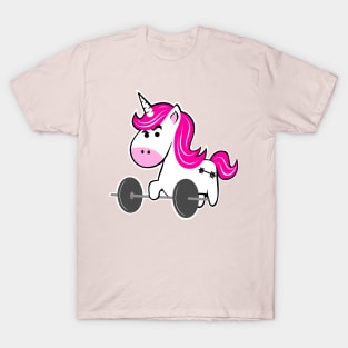 Unicorn weightlifting, fitness girl T-Shirt